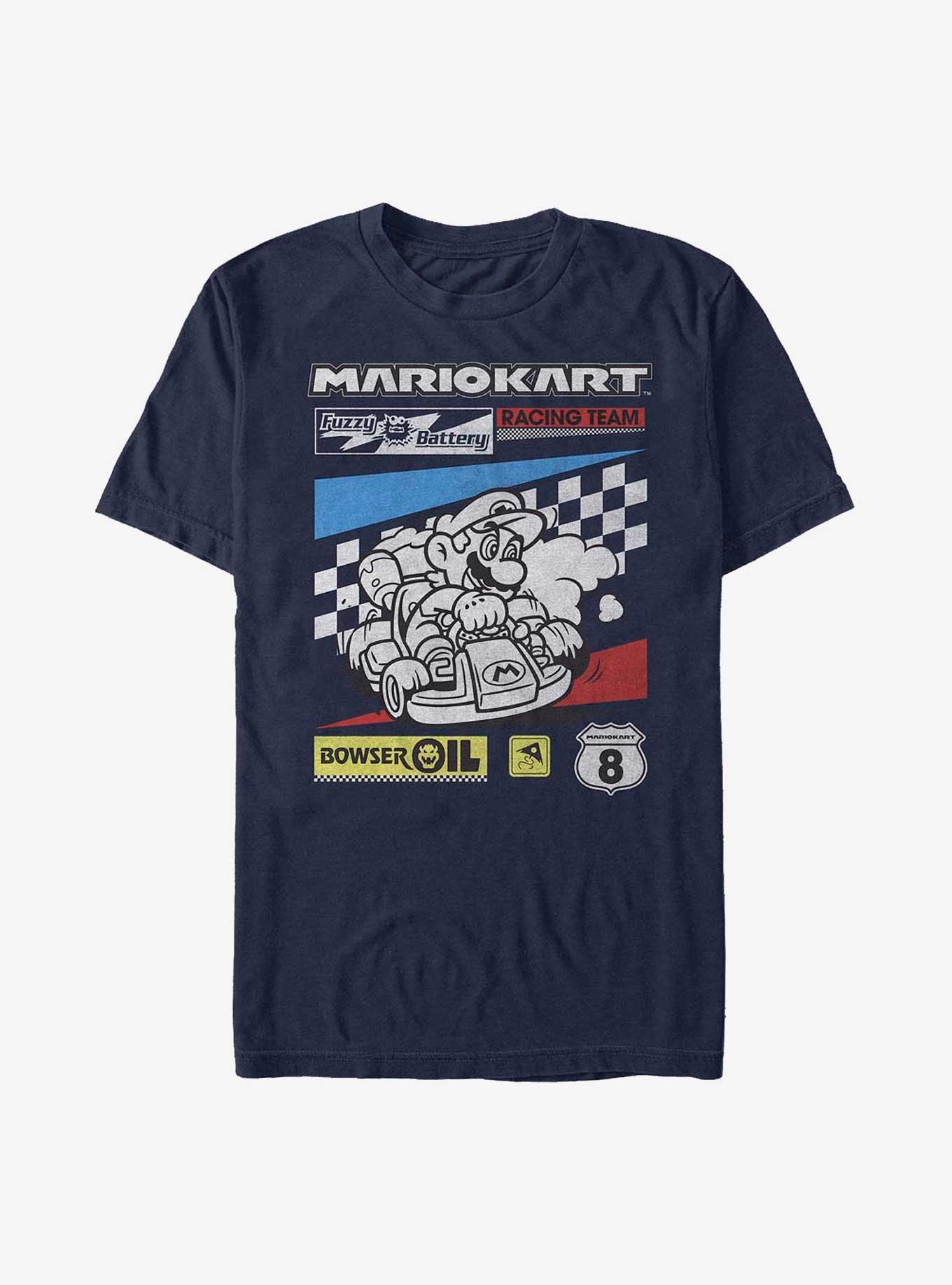 Nintendo Mario Kart Racing Team T-Shirt, NAVY, hi-res