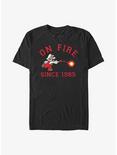 Nintendo Mario On Fire Since 1985 T-Shirt, BLACK, hi-res