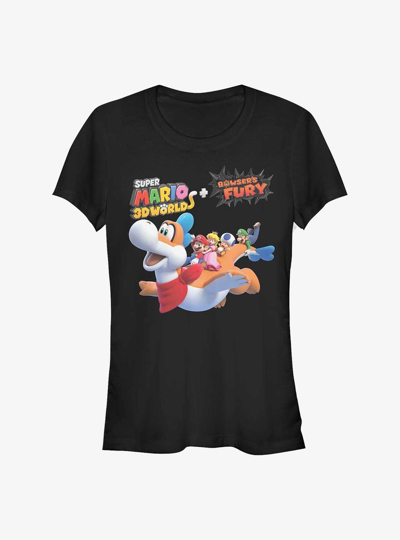 Nintendo Super Mario Fly Through Girls T-Shirt
