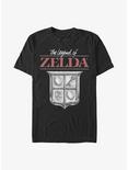 Nintendo Zelda Classic Shield T-Shirt, BLACK, hi-res