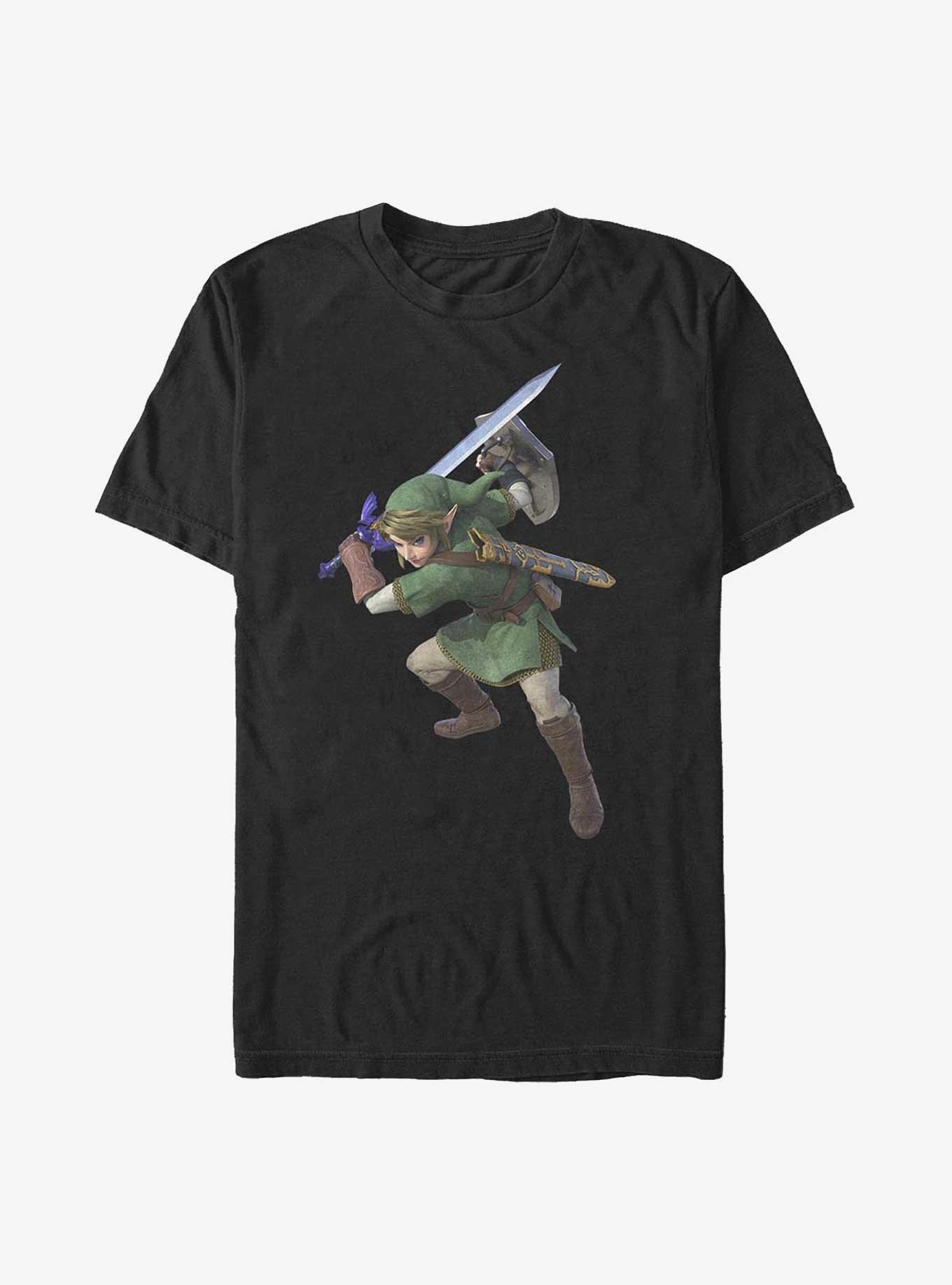 Nintendo Zelda Link Smash T-Shirt, BLACK, hi-res