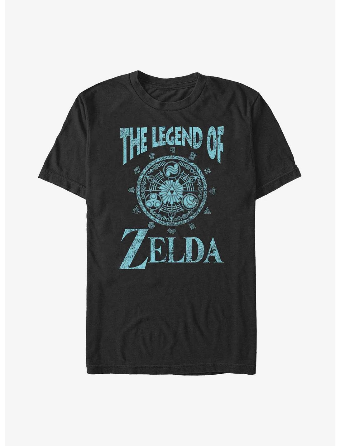 Nintendo Zelda Mark Of The Goddesses T-Shirt, BLACK, hi-res
