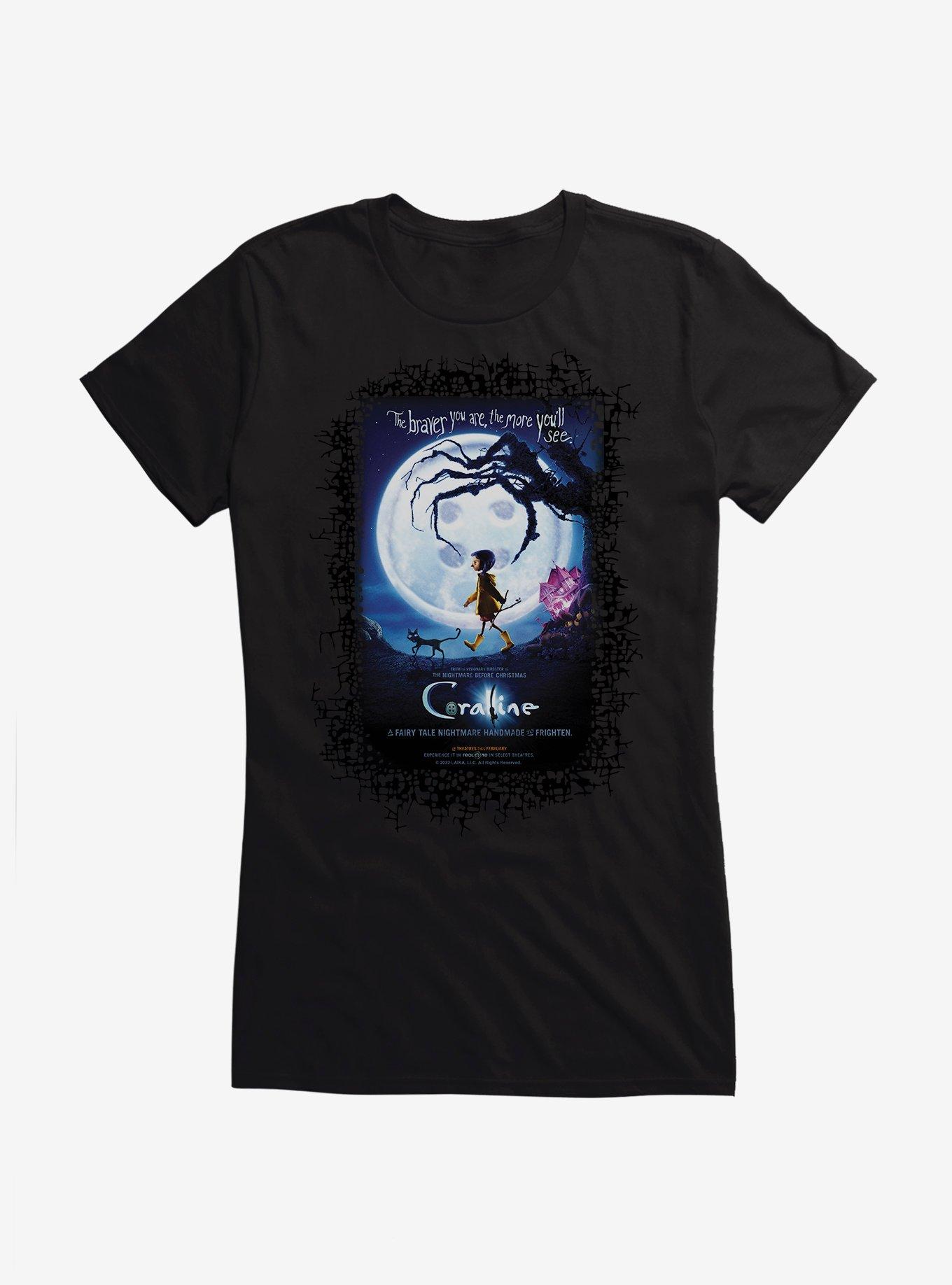 Coraline Moon Silhouette Poster Girls T-Shirt