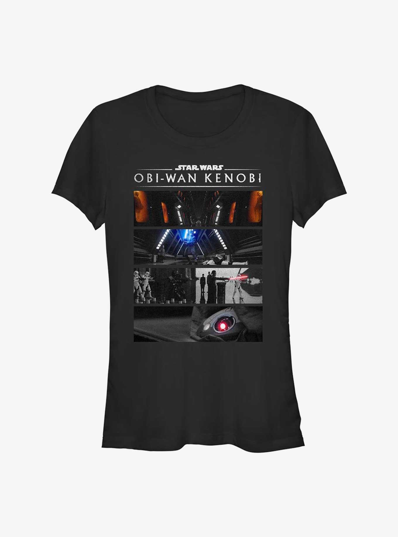 Star Wars Obi-Wan Kenobi Battle Panels Girls T-Shirt, , hi-res
