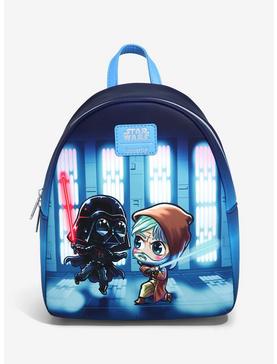 Loungefly Star Wars Obi-Wan Vs. Darth Vader Chibi Characters Mini Backpack, , hi-res