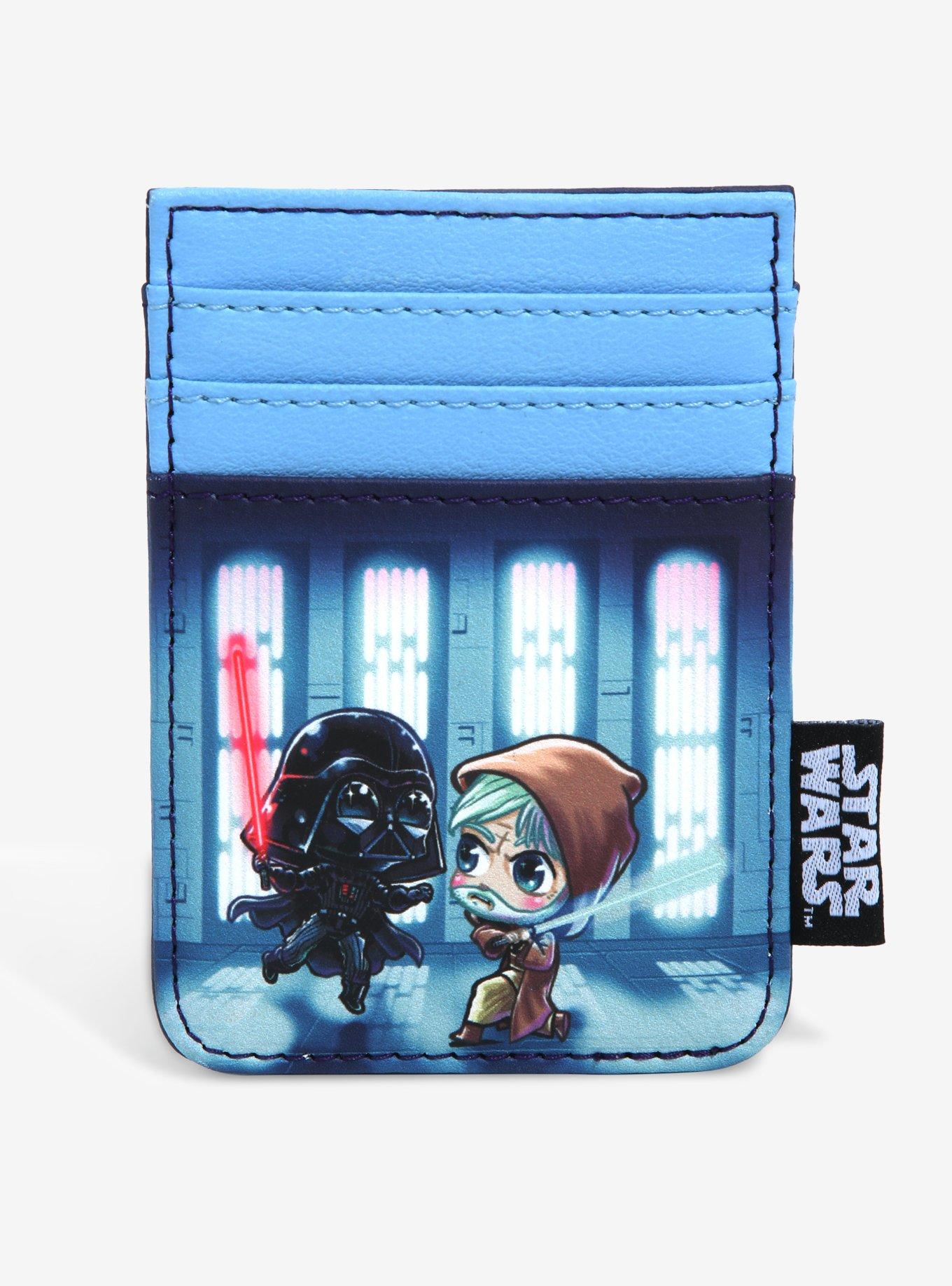 Loungefly Star Wars Obi-Wan Vs. Darth Vader Chibi Characters Cardholder, , hi-res
