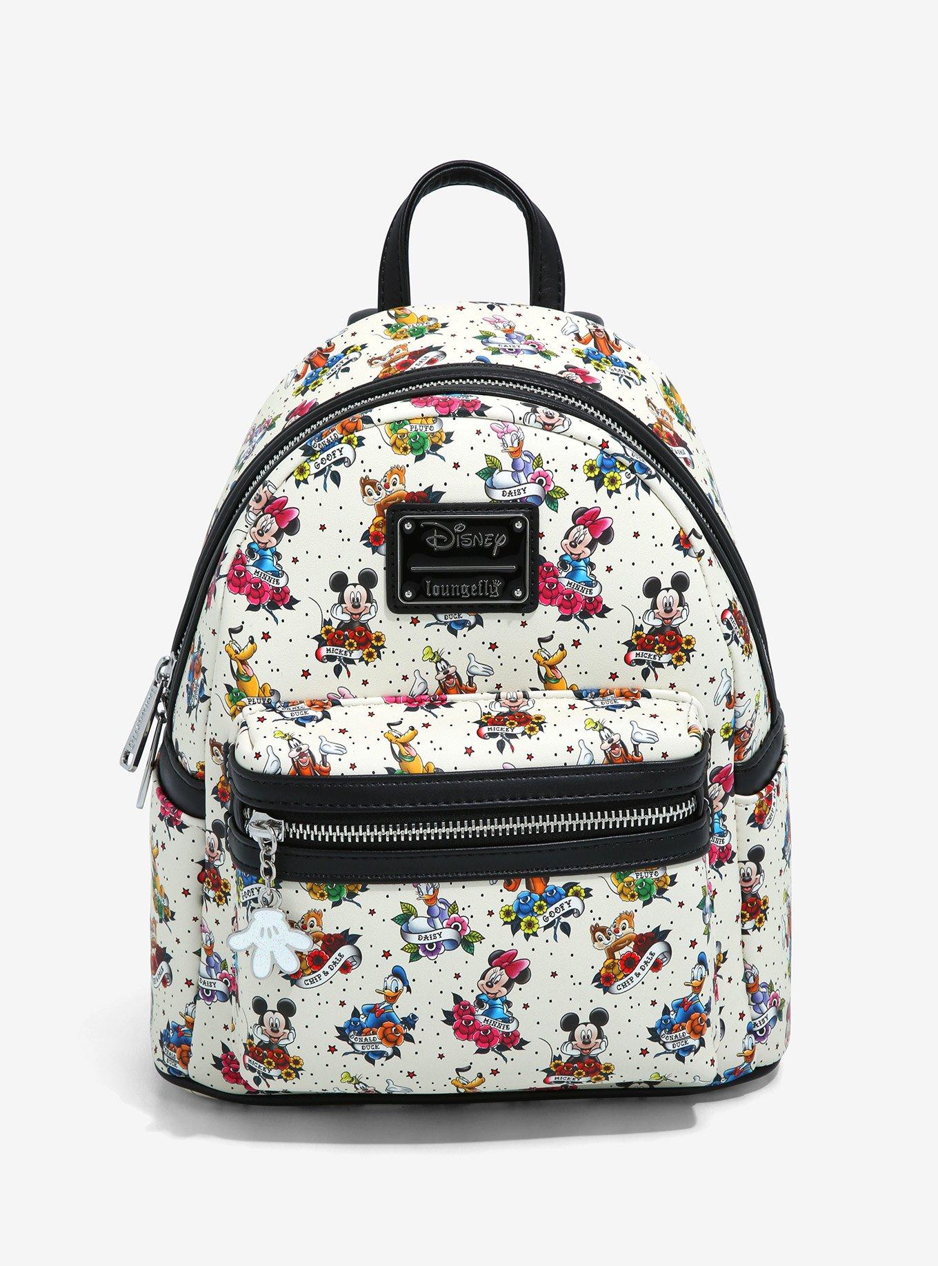 Disney Sweethearts Womens Convertible Backpack That Can Be Worn Several  Ways & Features Mickey Mouse & Minnie Mouse Artwork