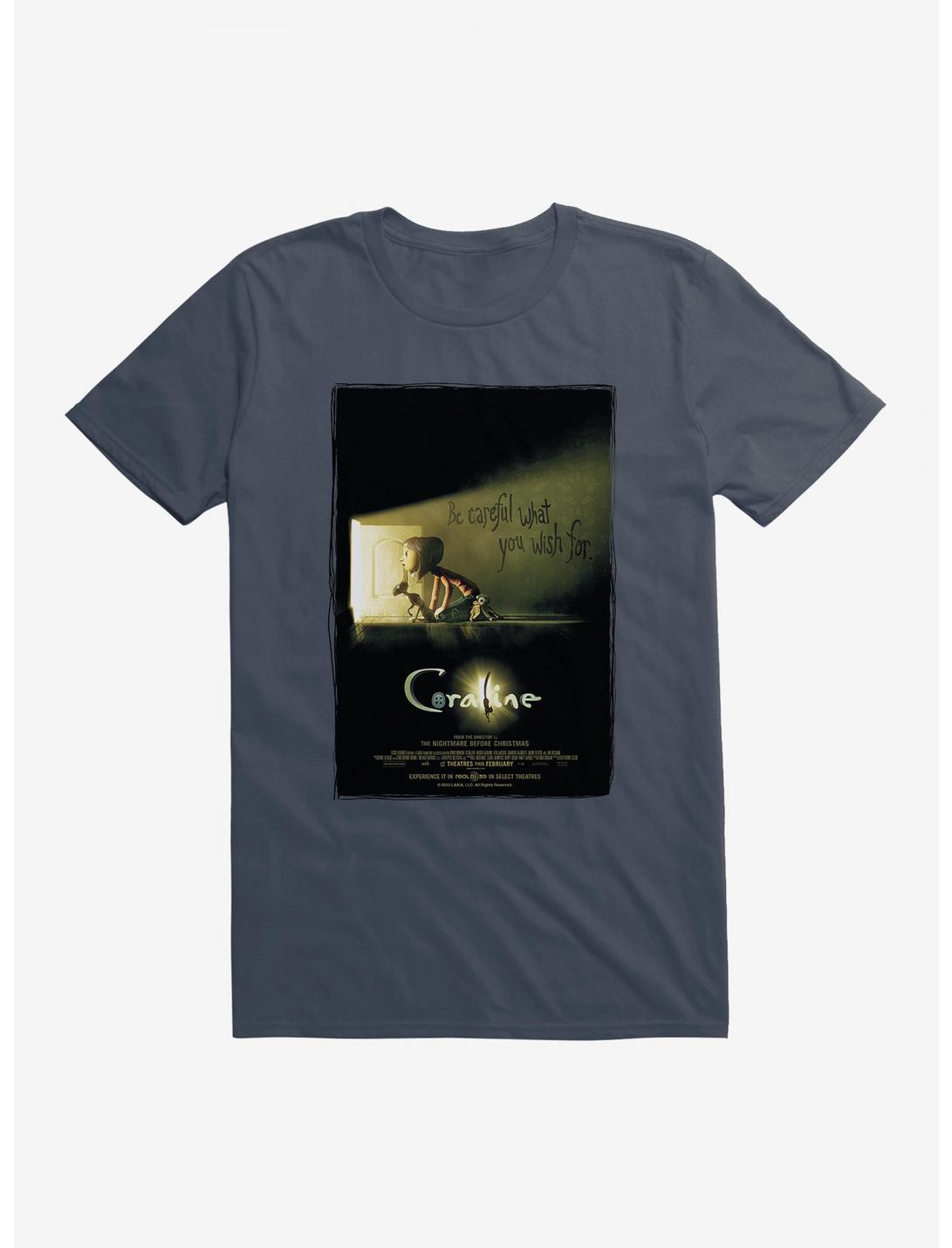 Coraline Be Careful Poster T-Shirt, , hi-res