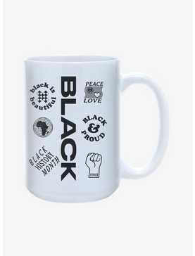 Black Icons Mug 15oz, , hi-res
