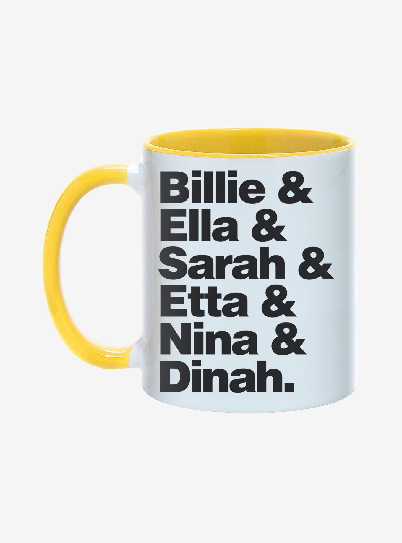 Billie & Ella & Sarah & Etta & Nina & Dinah Mug, SPRING YELLOW, hi-res
