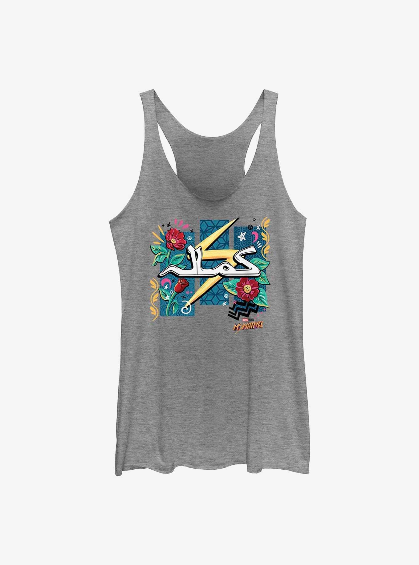 Marvel Ms. Marvel Flowers and Bolt Girls Tank, , hi-res