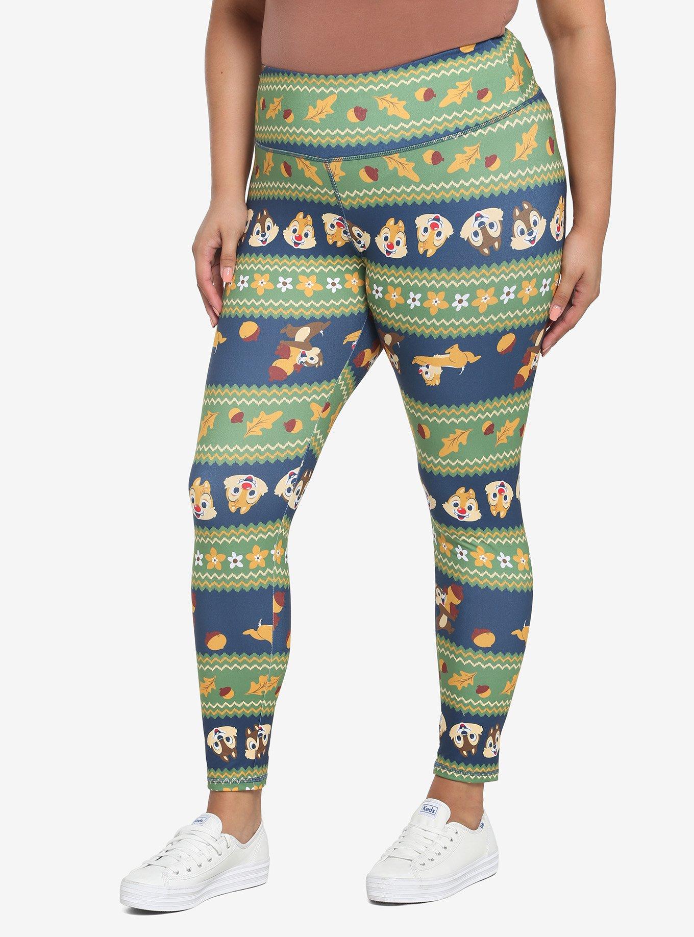 Disney Chip 'N' Dale Fair Isle Leggings Plus Size