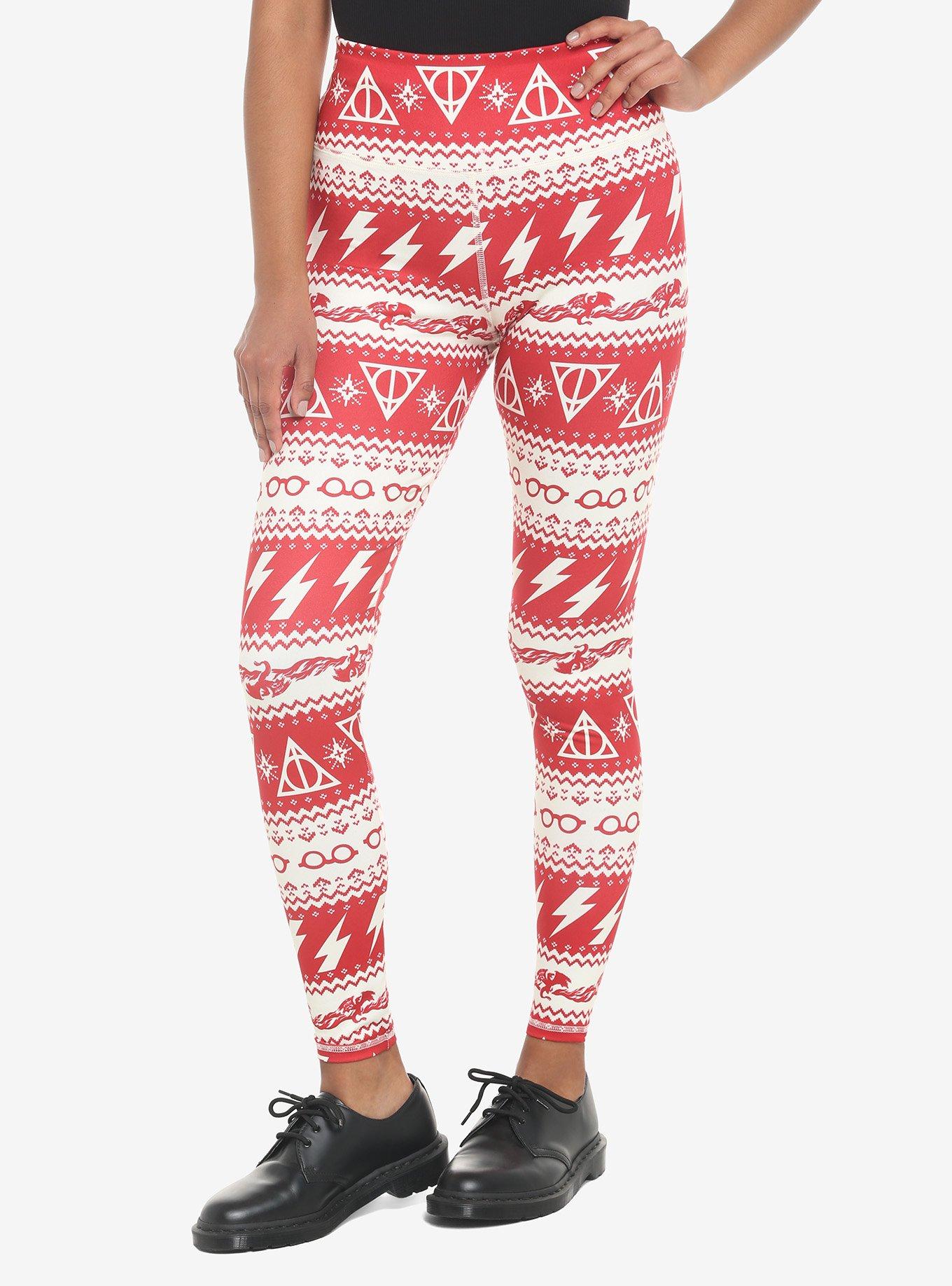 Harry Potter Icon Holiday Fair Isle Leggings, , hi-res