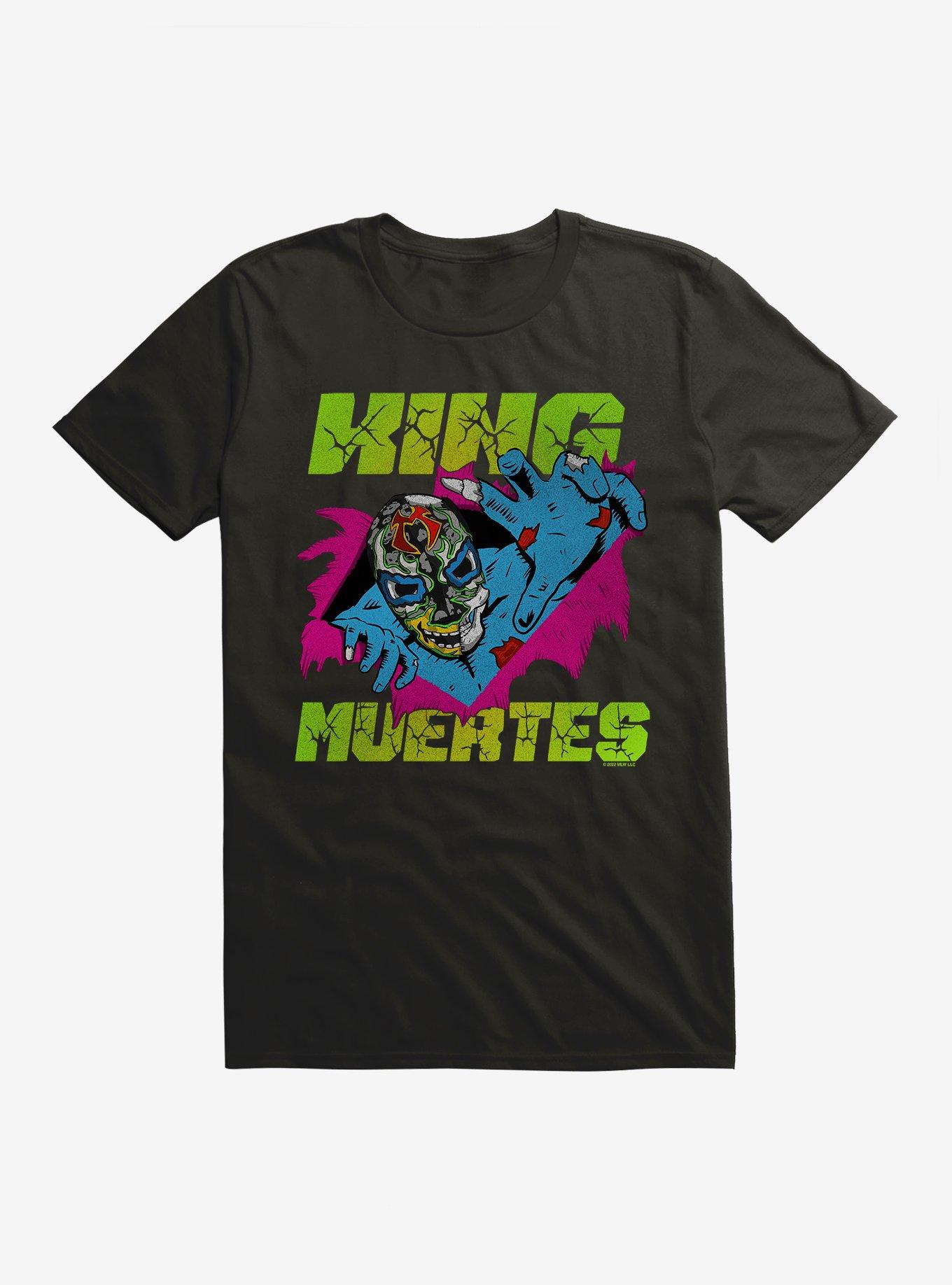 Major League Wrestling King Muertes Zombie T-Shirt, BLACK, hi-res