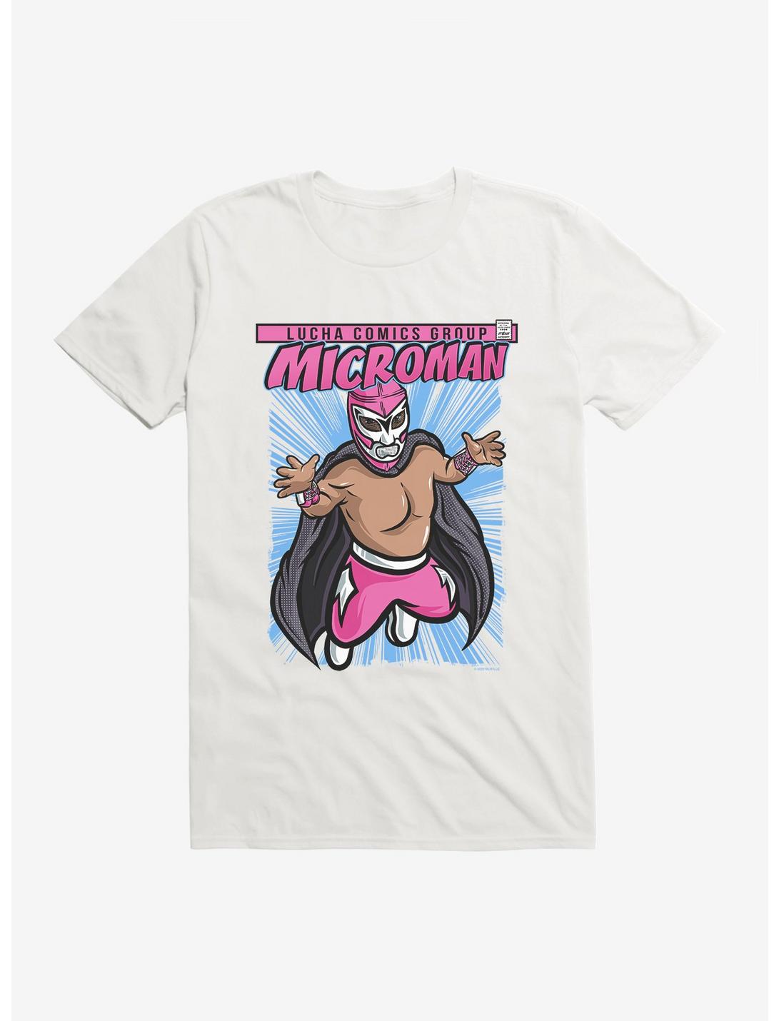 Major League Wrestling Lucha Microman T-Shirt, WHITE, hi-res