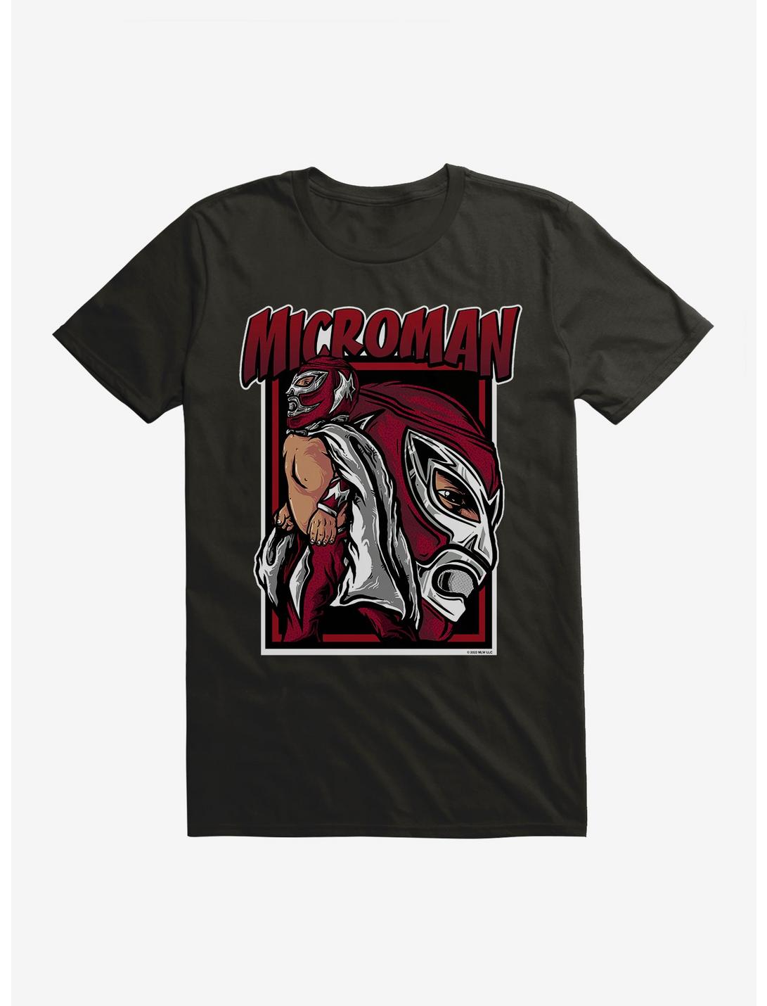 Major League Wrestling Microman Comic T-Shirt, BLACK, hi-res