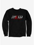 Major League Wrestling Grunge Logo Sweatshirt, BLACK, hi-res