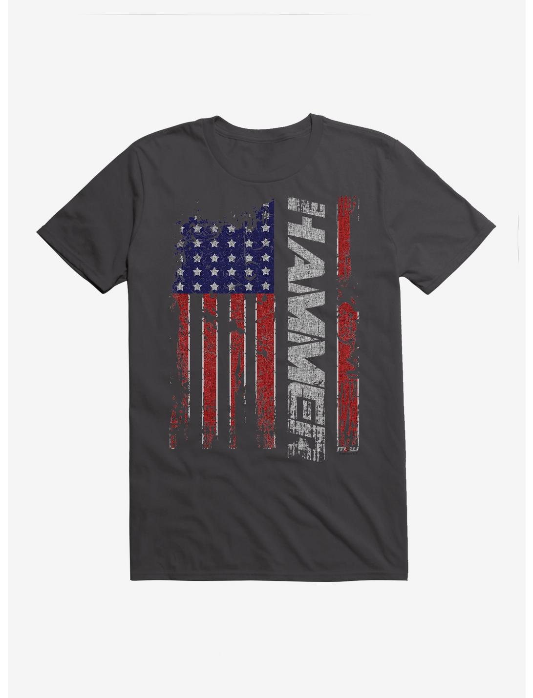 Major League Wrestling Hammer Flag T-Shirt, DARK GREY, hi-res
