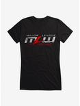 Major League Wrestling Grunge Logo Girls T-Shirt, BLACK, hi-res