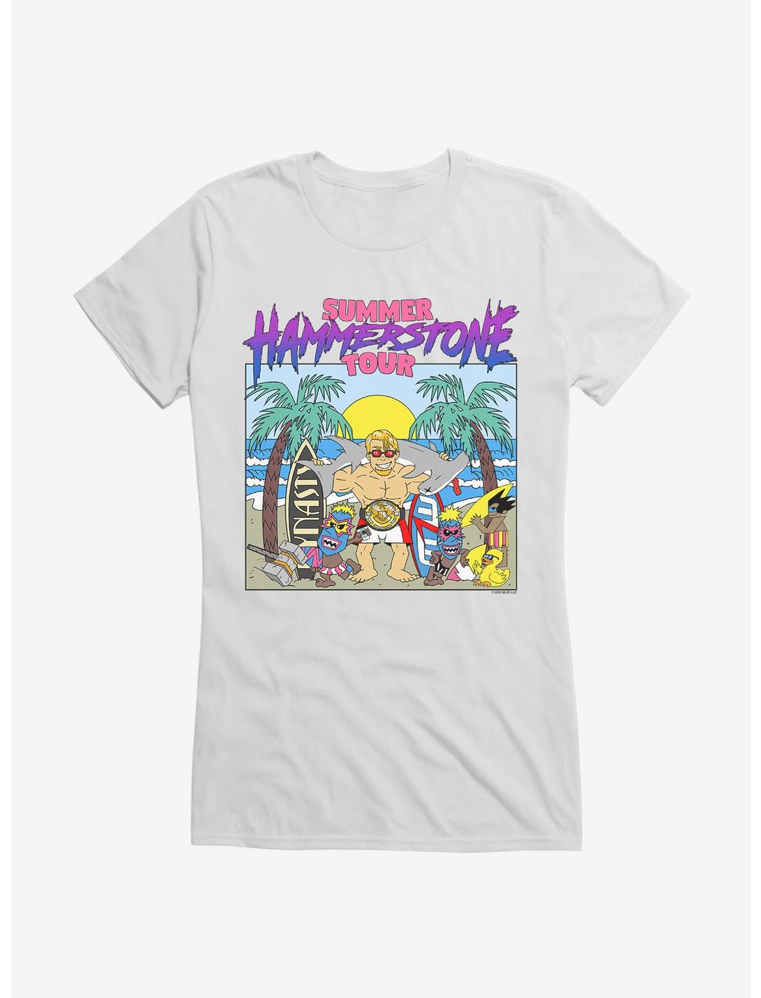 Major League Wrestling Hammerstone Summer Tour Girls T-Shirt, WHITE, hi-res