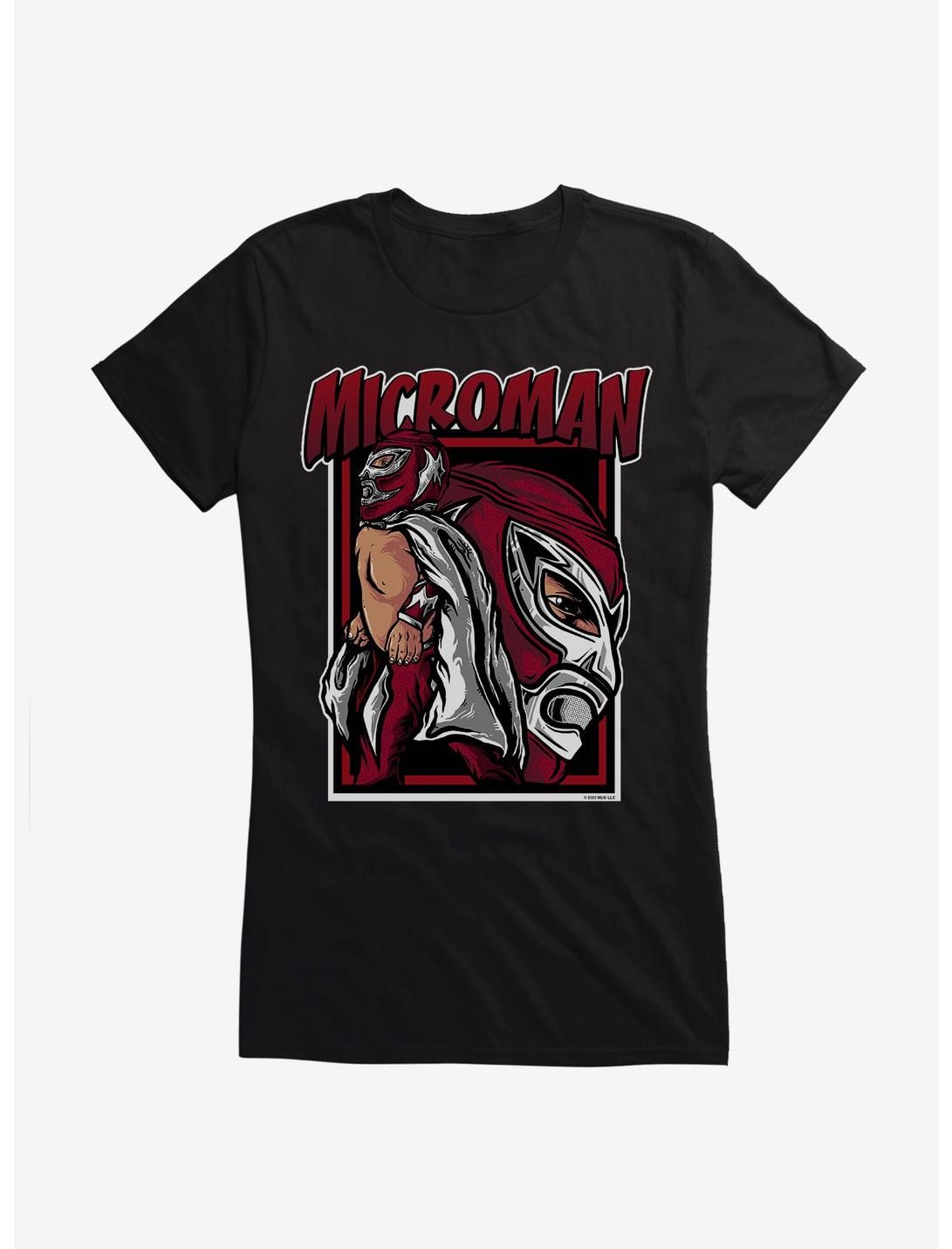 Major League Wrestling Microman Comic Girls T-Shirt, BLACK, hi-res