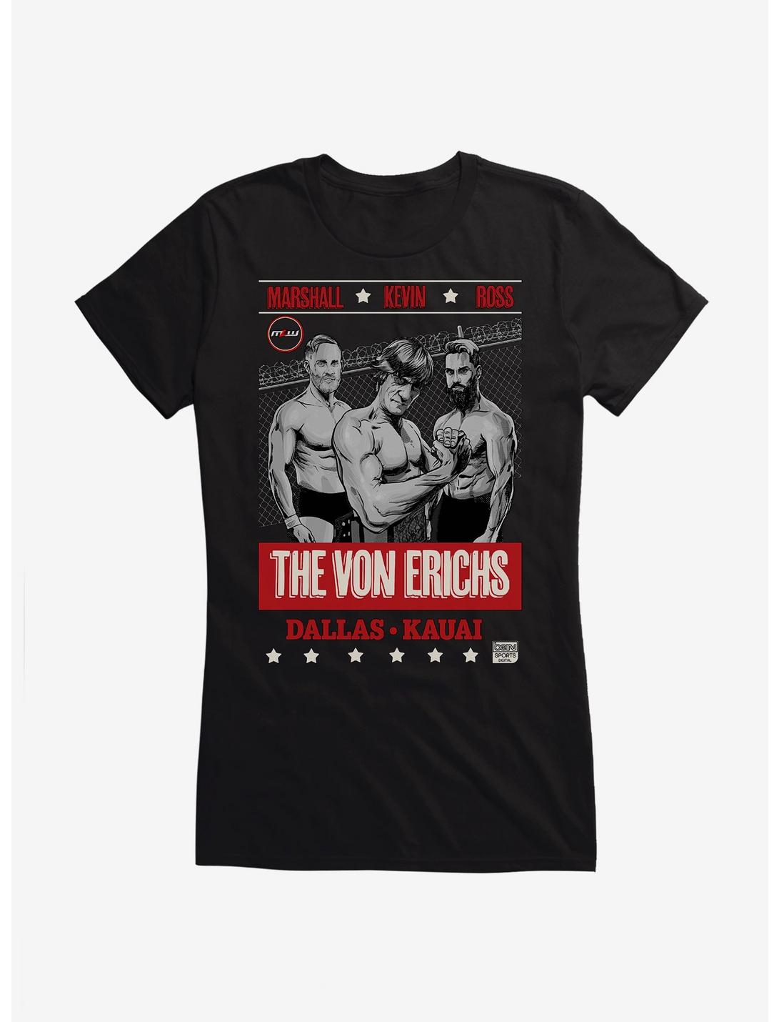 Major League Wrestling The Von Erichs Girls T-Shirt, BLACK, hi-res