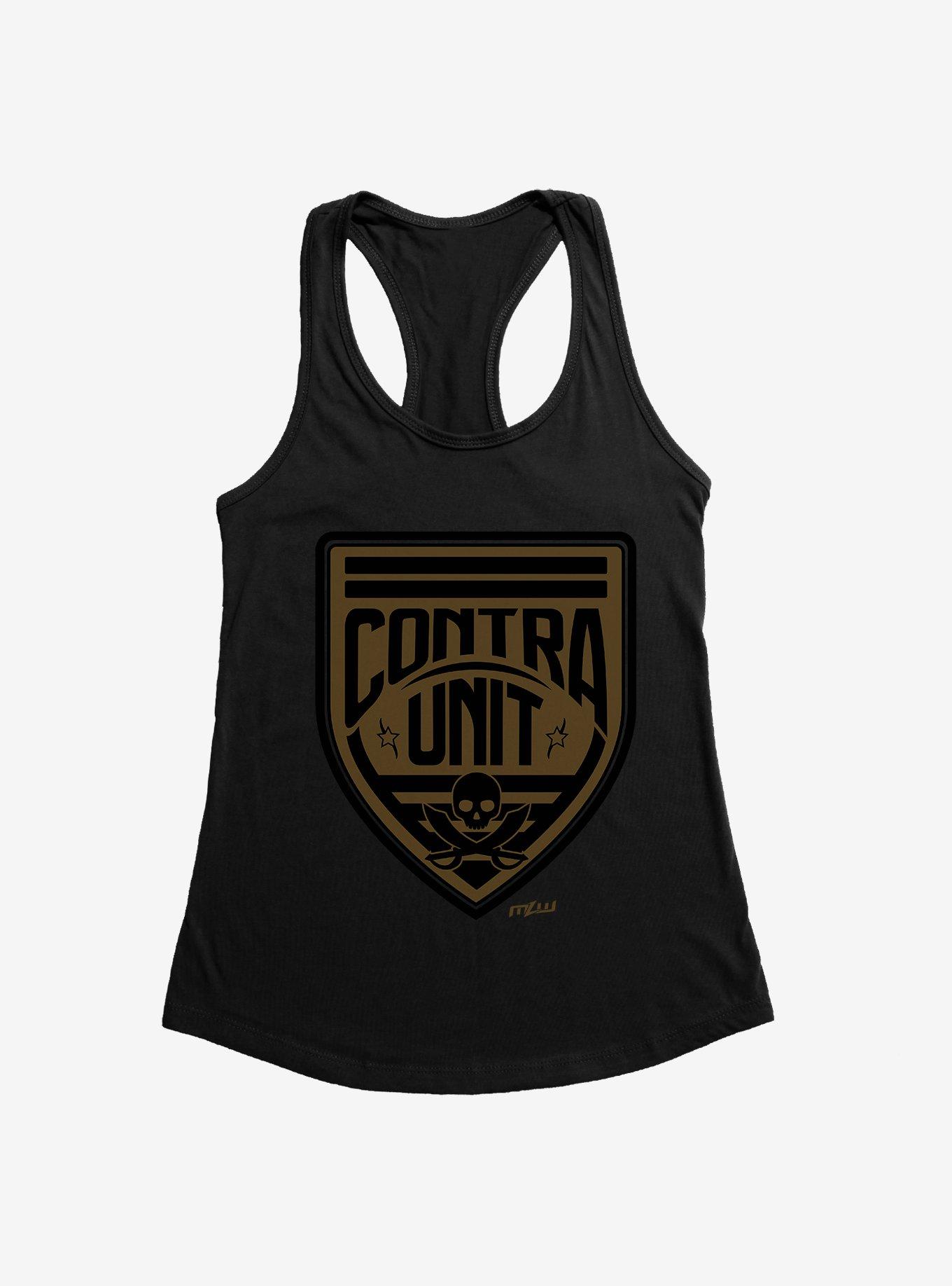 Major League Wrestling Contra Unit Badge Girls Tank, BLACK, hi-res