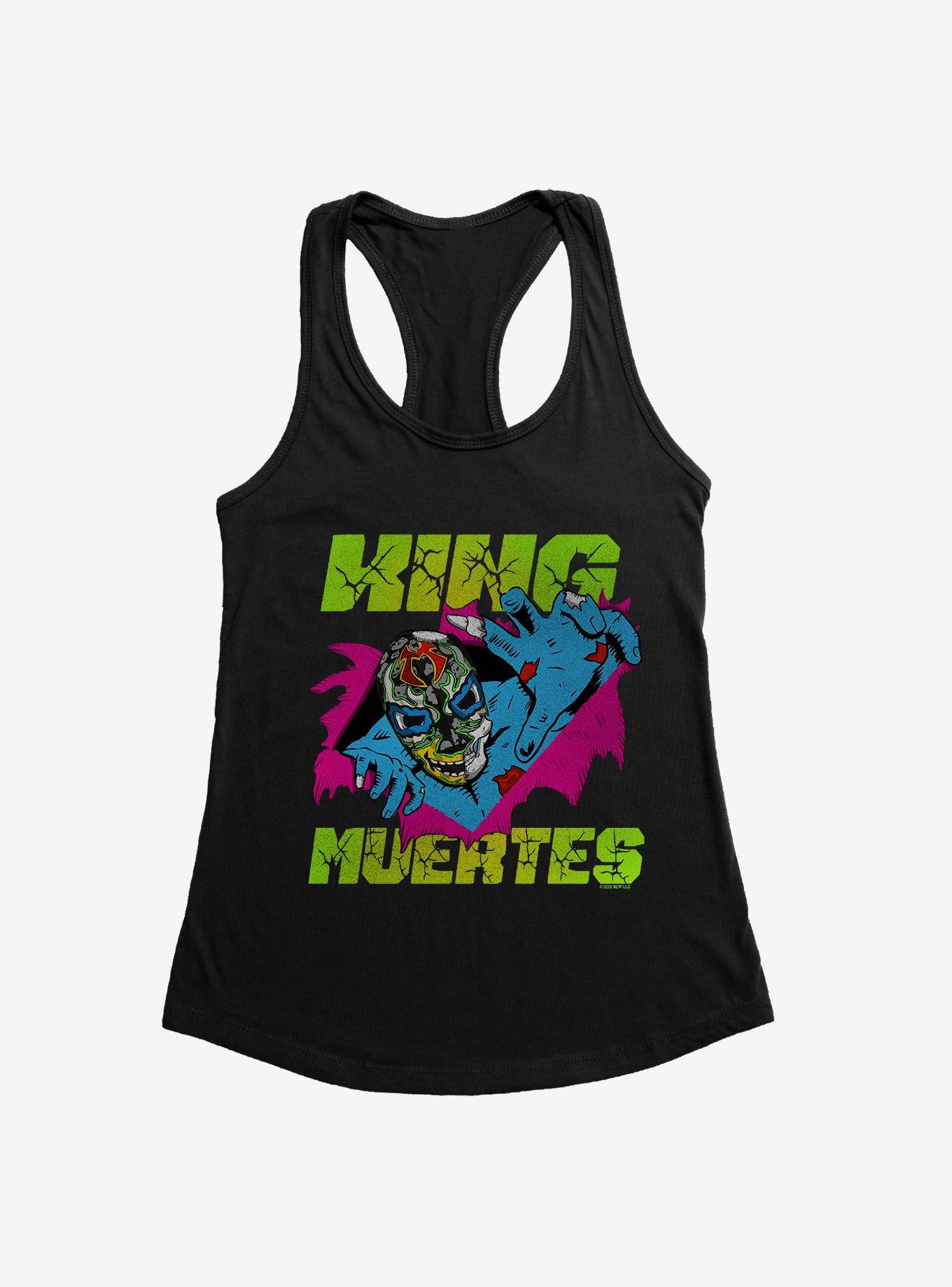 Major League Wrestling King Muertes Zombie Girls Tank, BLACK, hi-res