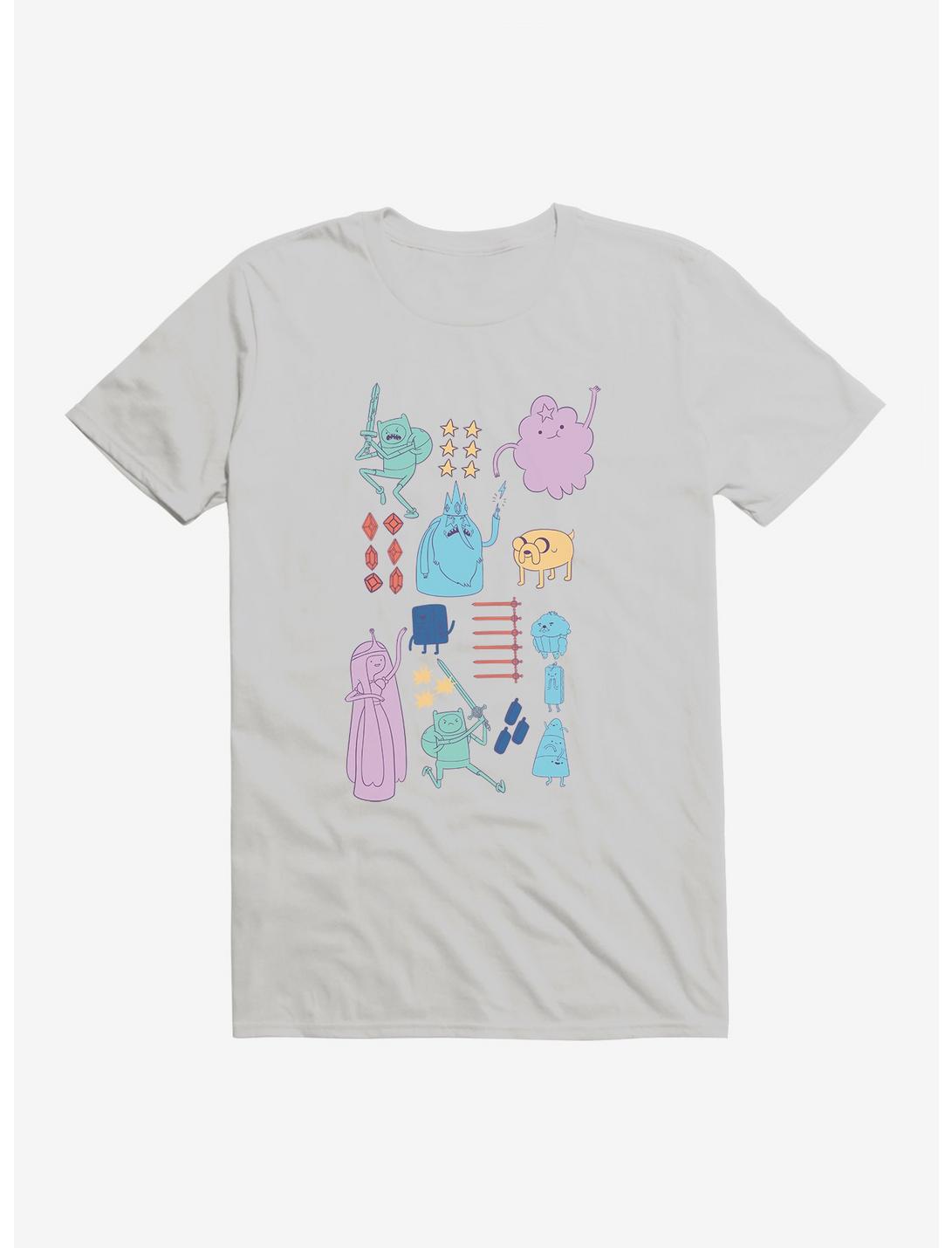 Adventure Time Characters Action T-Shirt , , hi-res