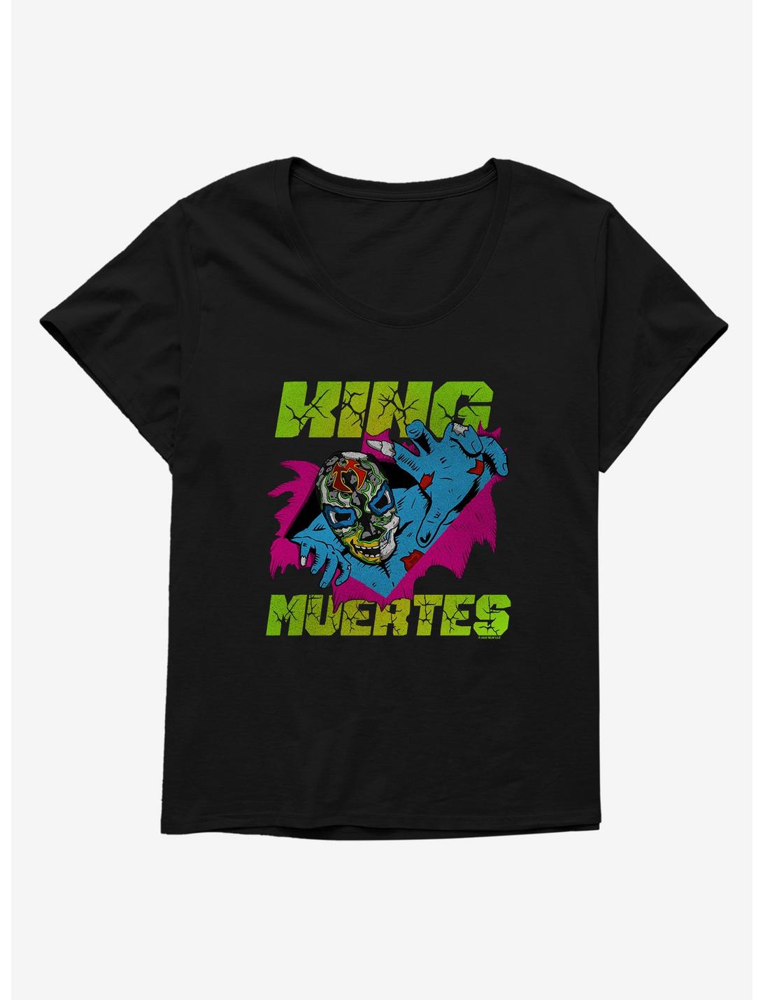 Major League Wrestling King Muertes Zombie Womens T-Shirt Plus Size, BLACK, hi-res