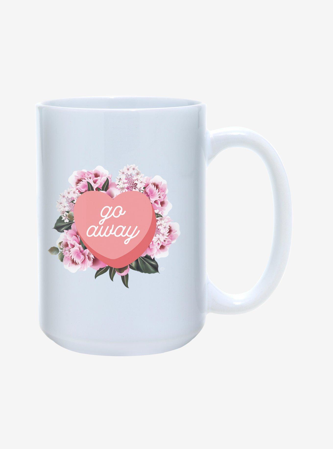 Go Away Heart Candy Mug 15oz, , hi-res