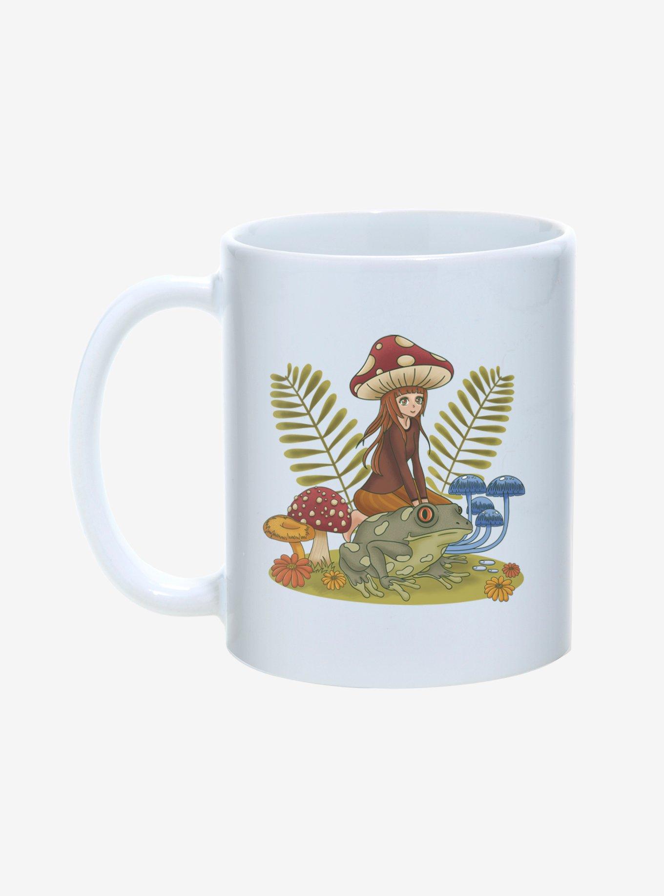 Mushroom Frog Girl Mug 11oz, , hi-res