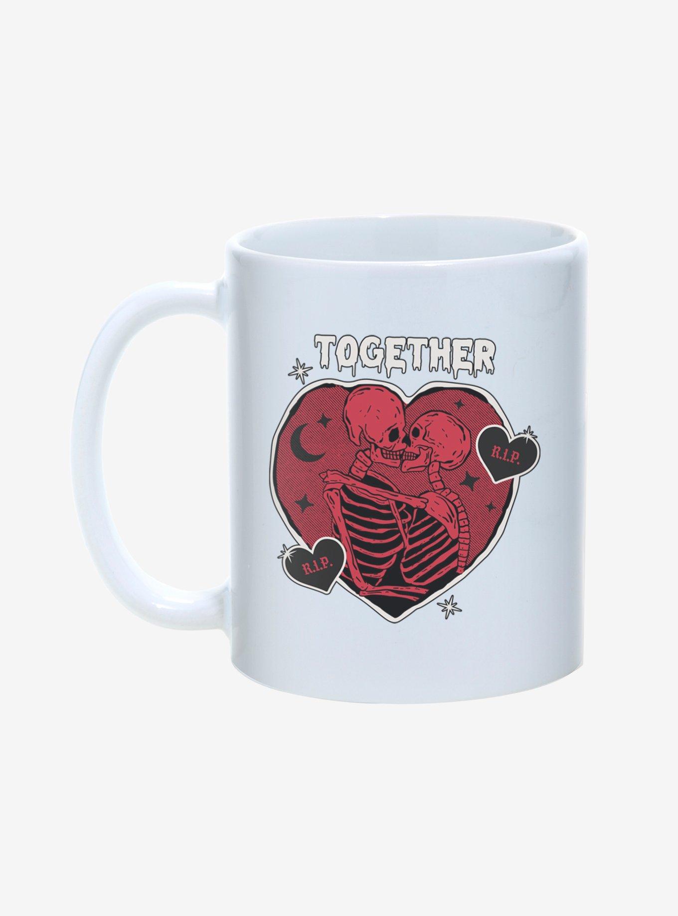 Together Forever Skeleton Heart Mug 11oz, , hi-res