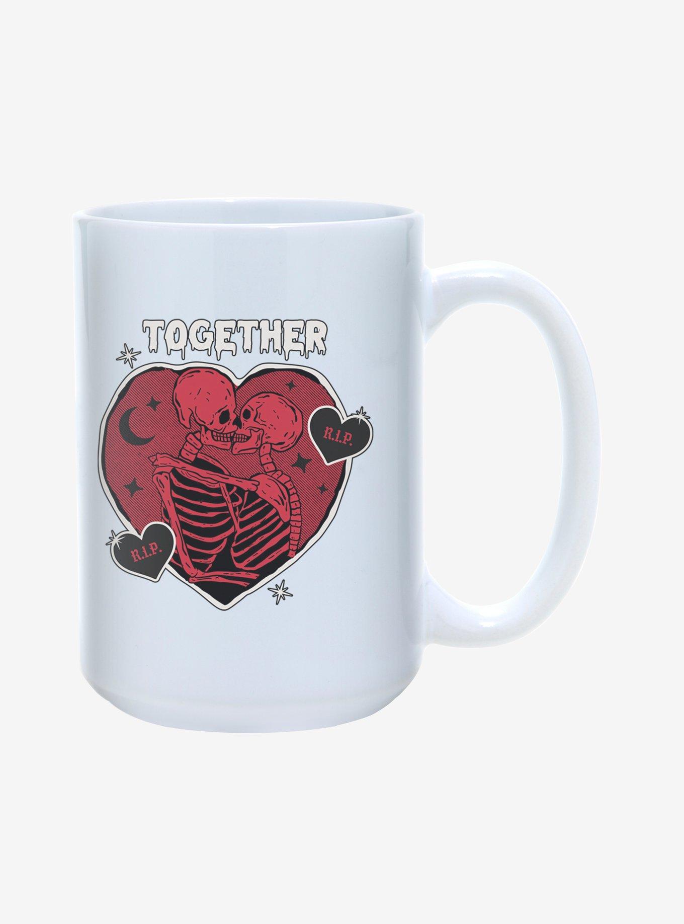 Together Forever Skeleton Heart Mug 15oz, , hi-res