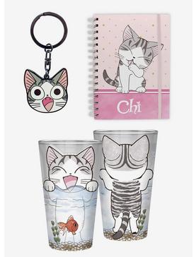 Chi's Sweet Home Notebook, Large Glass, & Keychain Bundle, , hi-res