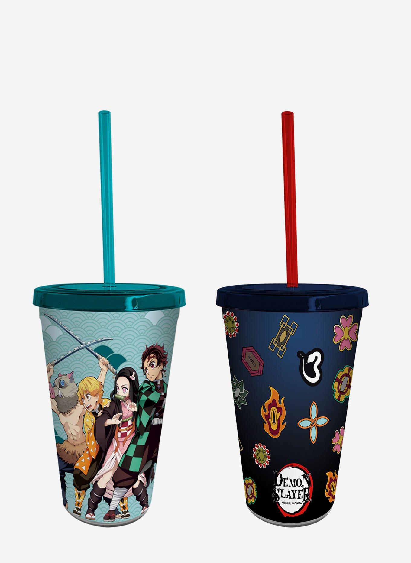 Demon Slayer: Kimetsu No Yaiba Tumbler With Straw Set, , hi-res