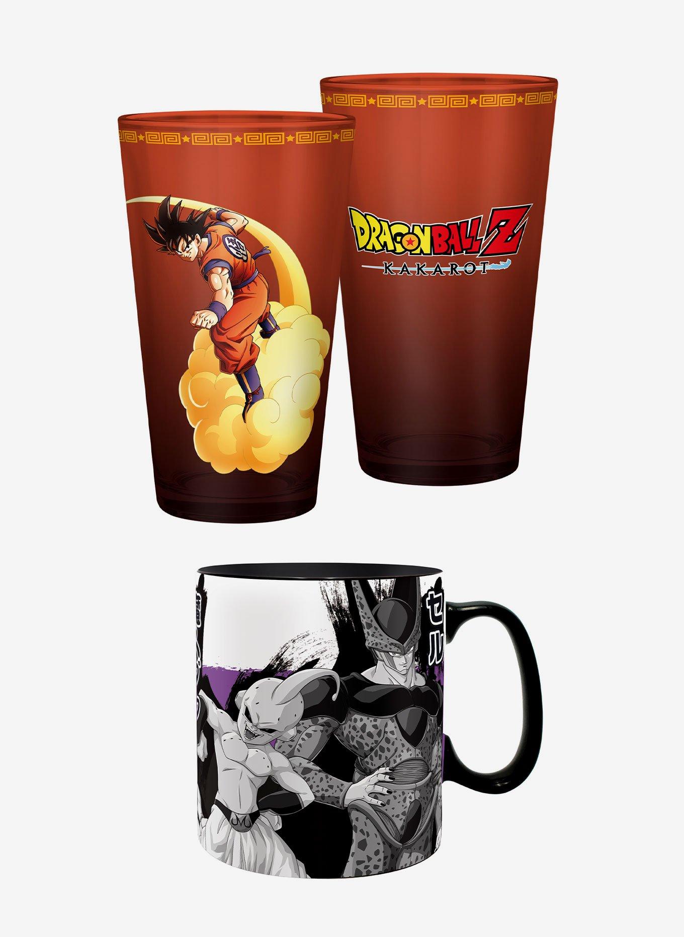 Dragon Ball Z Goku And Villains Glass And Mug Bundle 