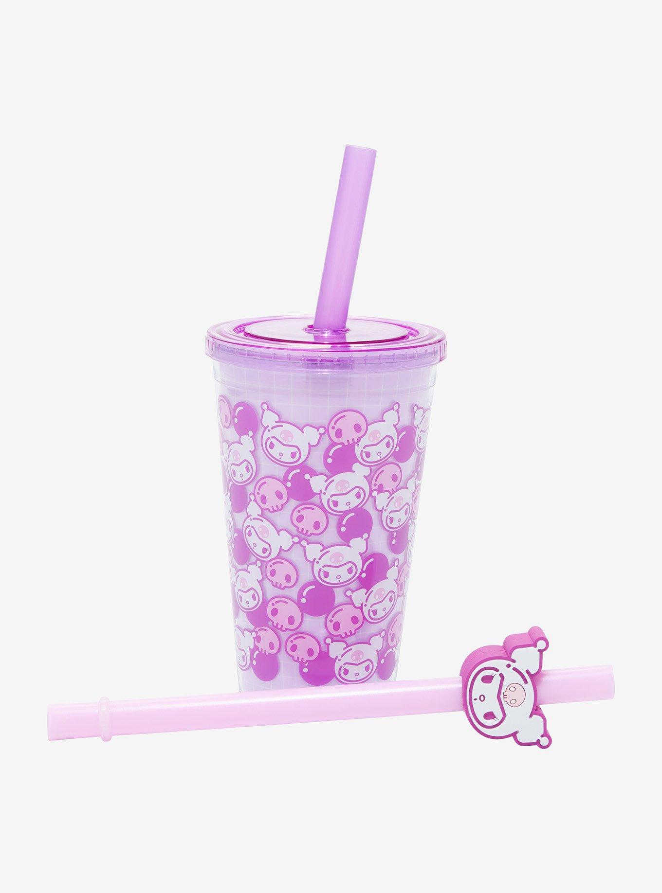 Hot Topic Kuromi Face Skinny Acrylic Travel Cup