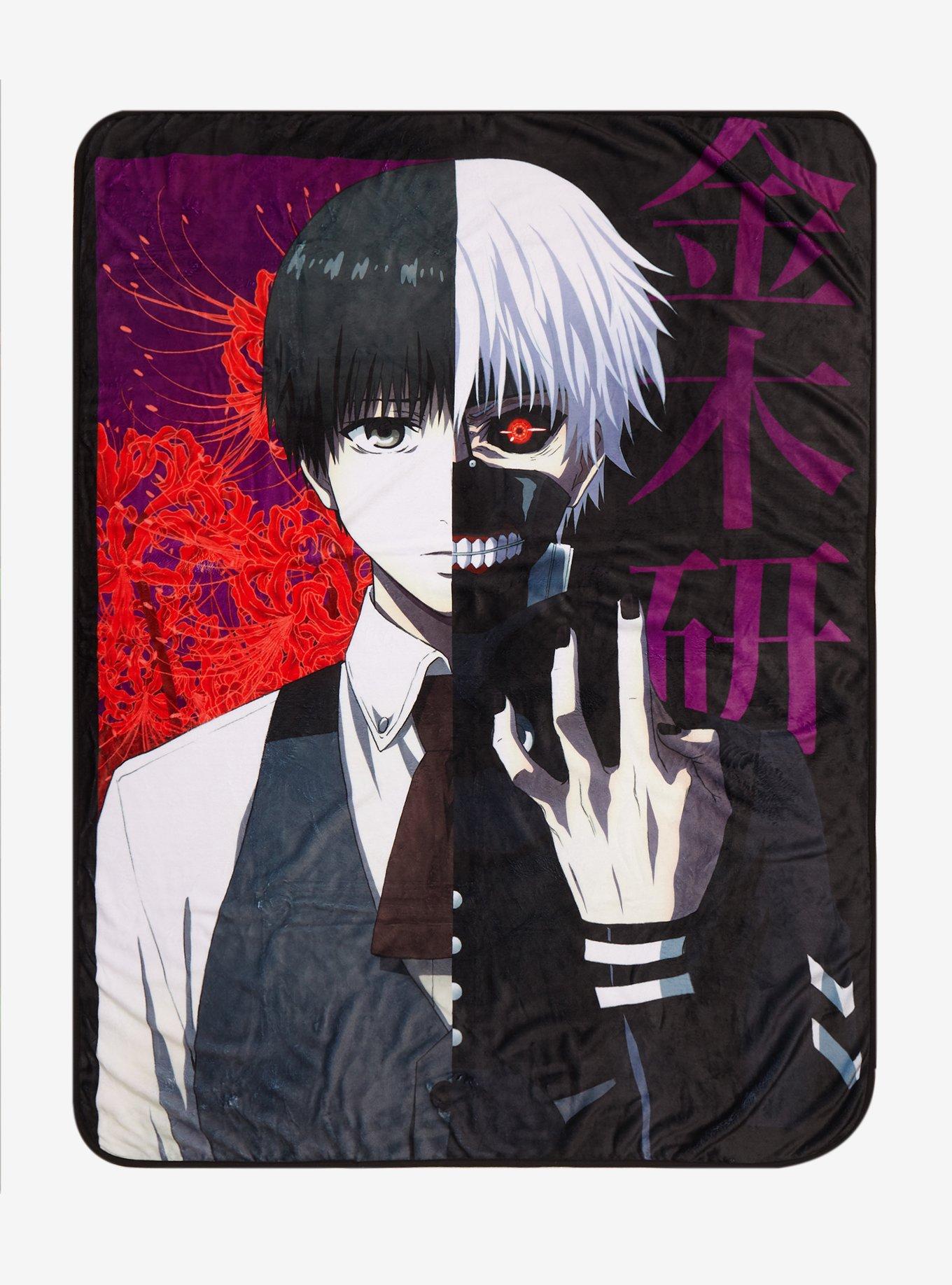 Tokyo Ghoul Kaneki Split Throw Blanket, , hi-res