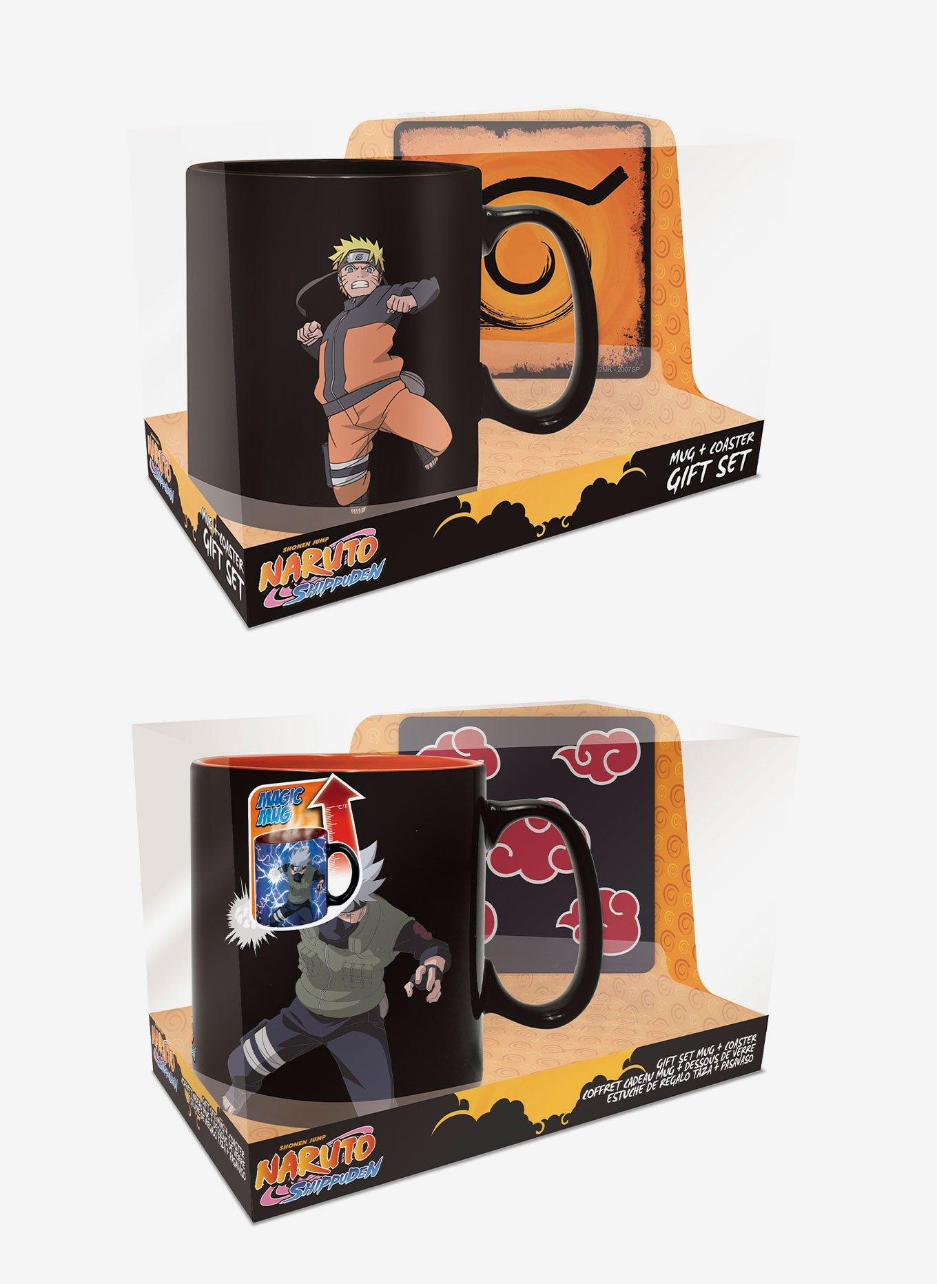 Naruto Shippuden Gift Set Assortment Includes Akatsuki Cloud Print And The Konoha Symbol Coasters, , hi-res
