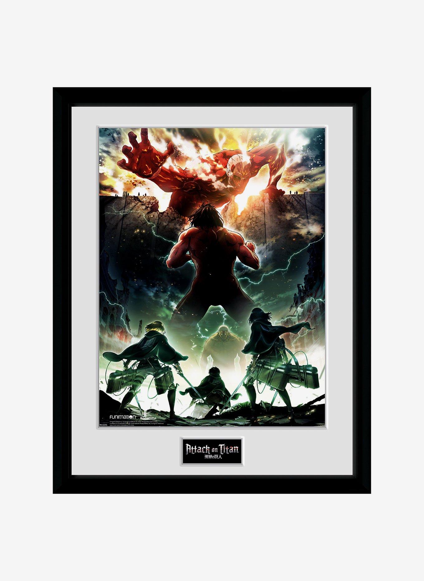 Attack On Titan Key Art Framed Poster, , hi-res