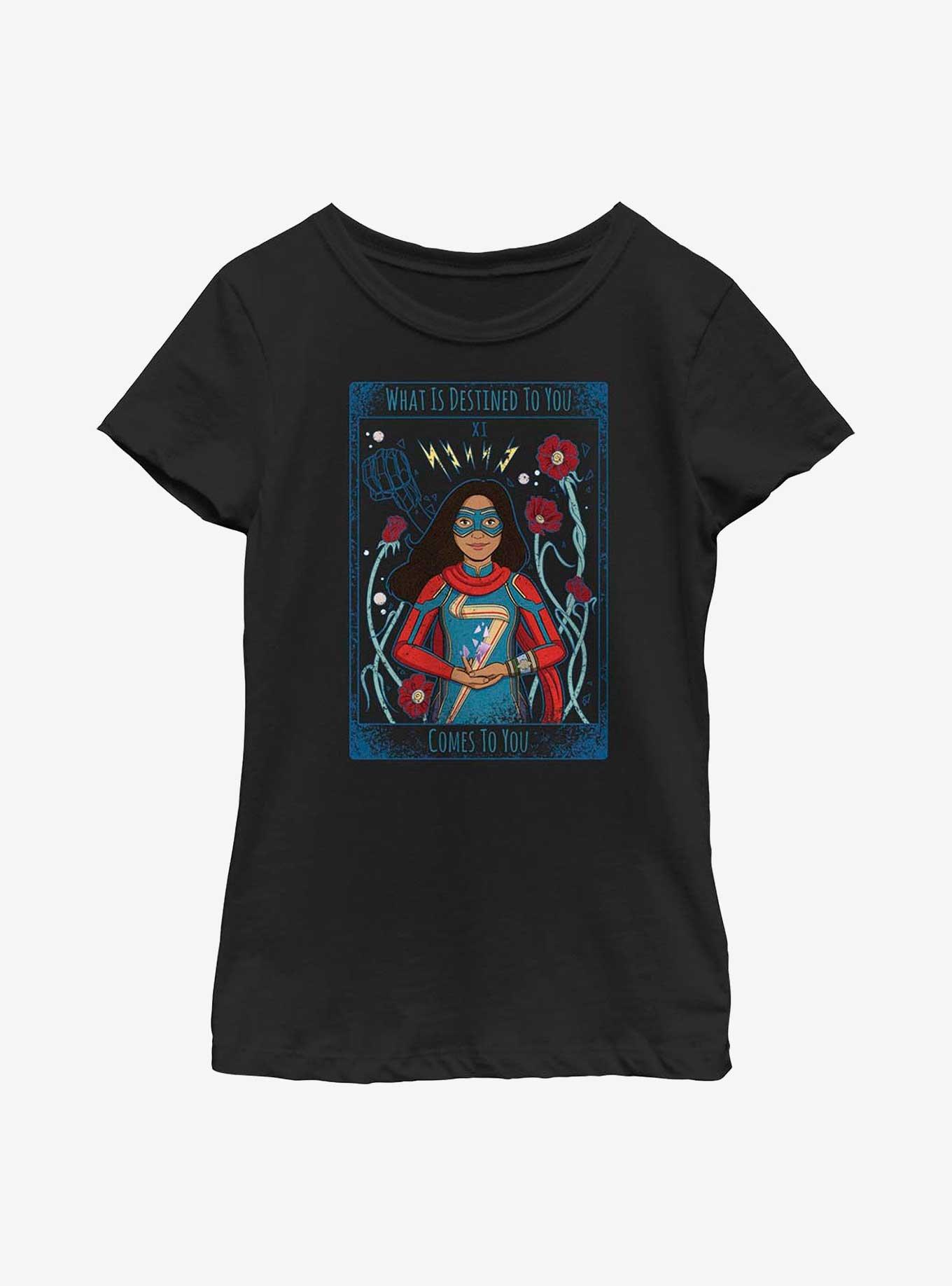 Marvel Ms. Marvel Destined Youth Girls T-Shirt, BLACK, hi-res