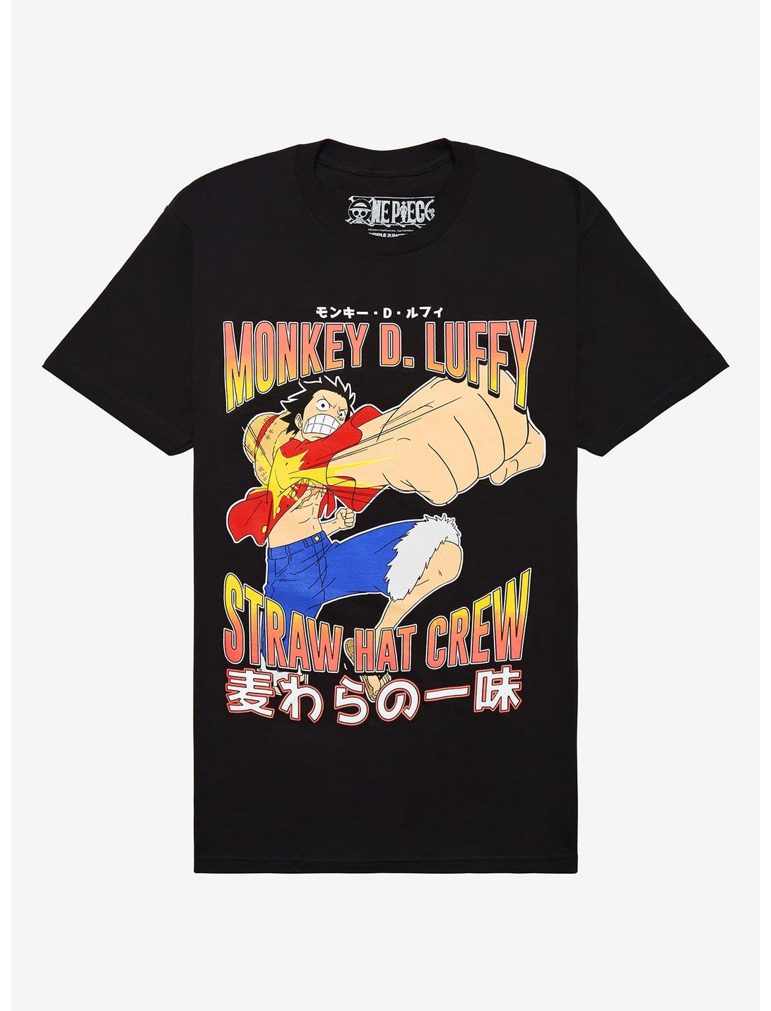 One Piece Luffy Punch T-Shirt, BLACK, hi-res