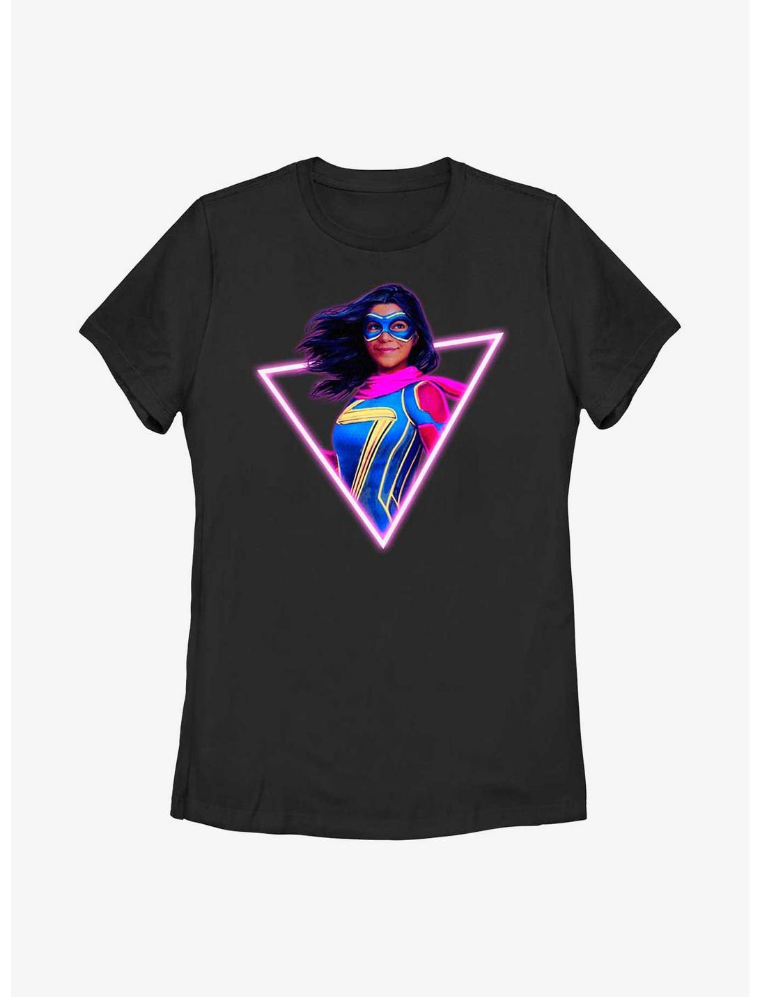 Marvel Ms. Marvel Neon Marvel Womens T-Shirt, BLACK, hi-res
