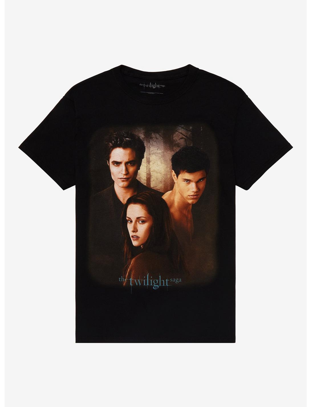 Twilight Trio Forest Boyfriend Fit T-Shirt, BLACK, hi-res