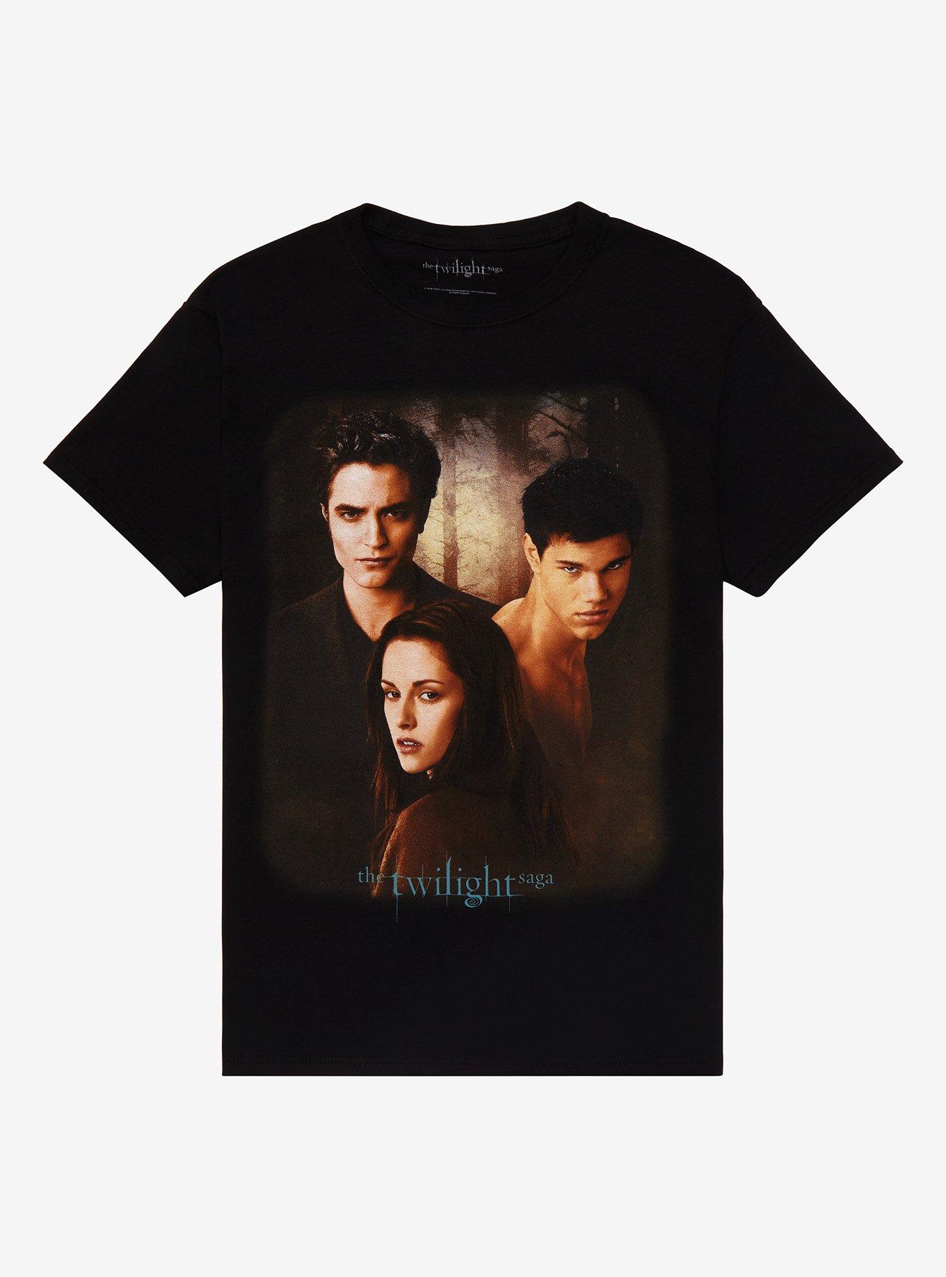 Twilight Trio Forest Boyfriend Fit T-Shirt, BLACK, hi-res
