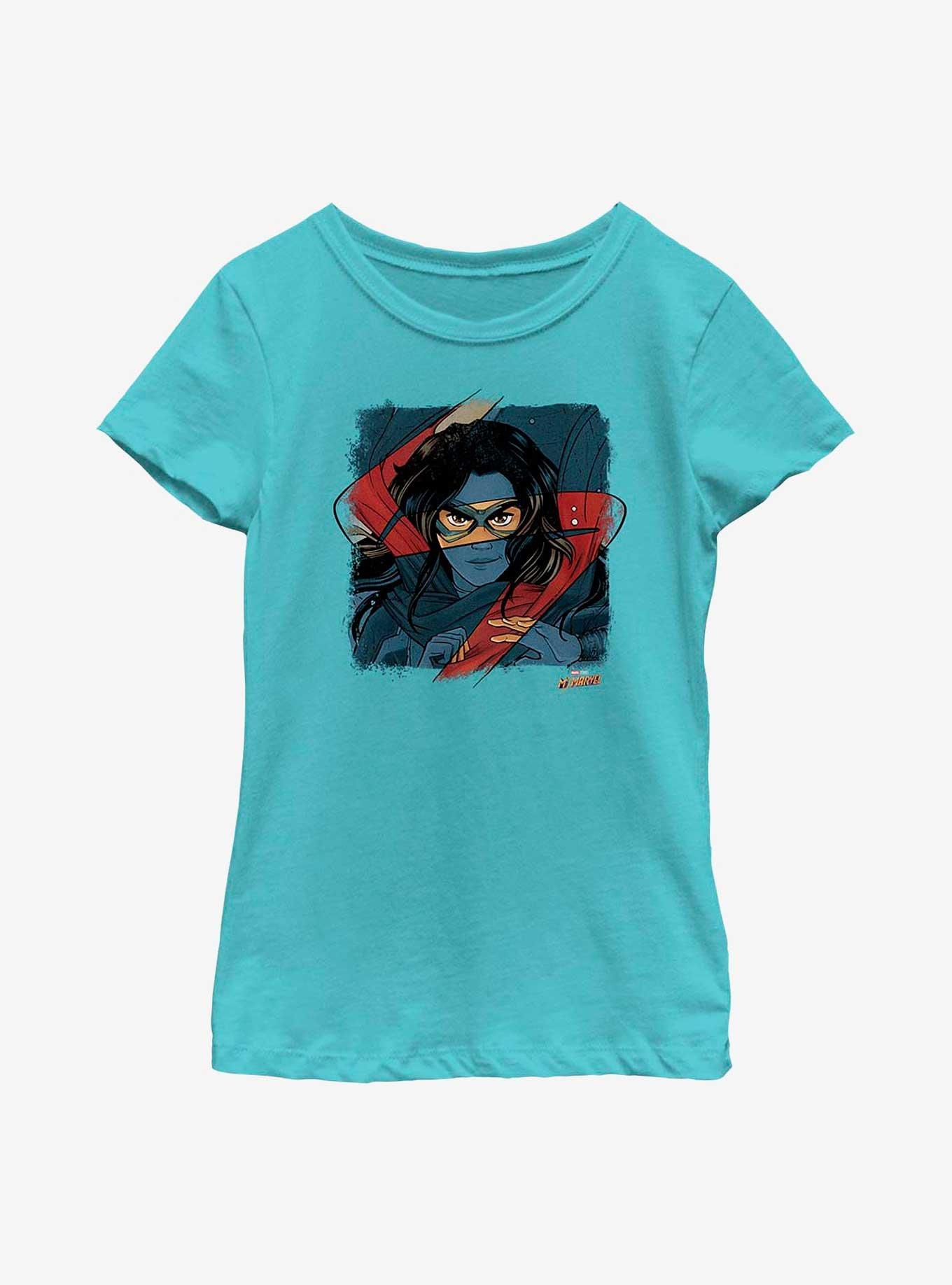Marvel Ms. Marvel Portrait Youth Girls T-Shirt, , hi-res
