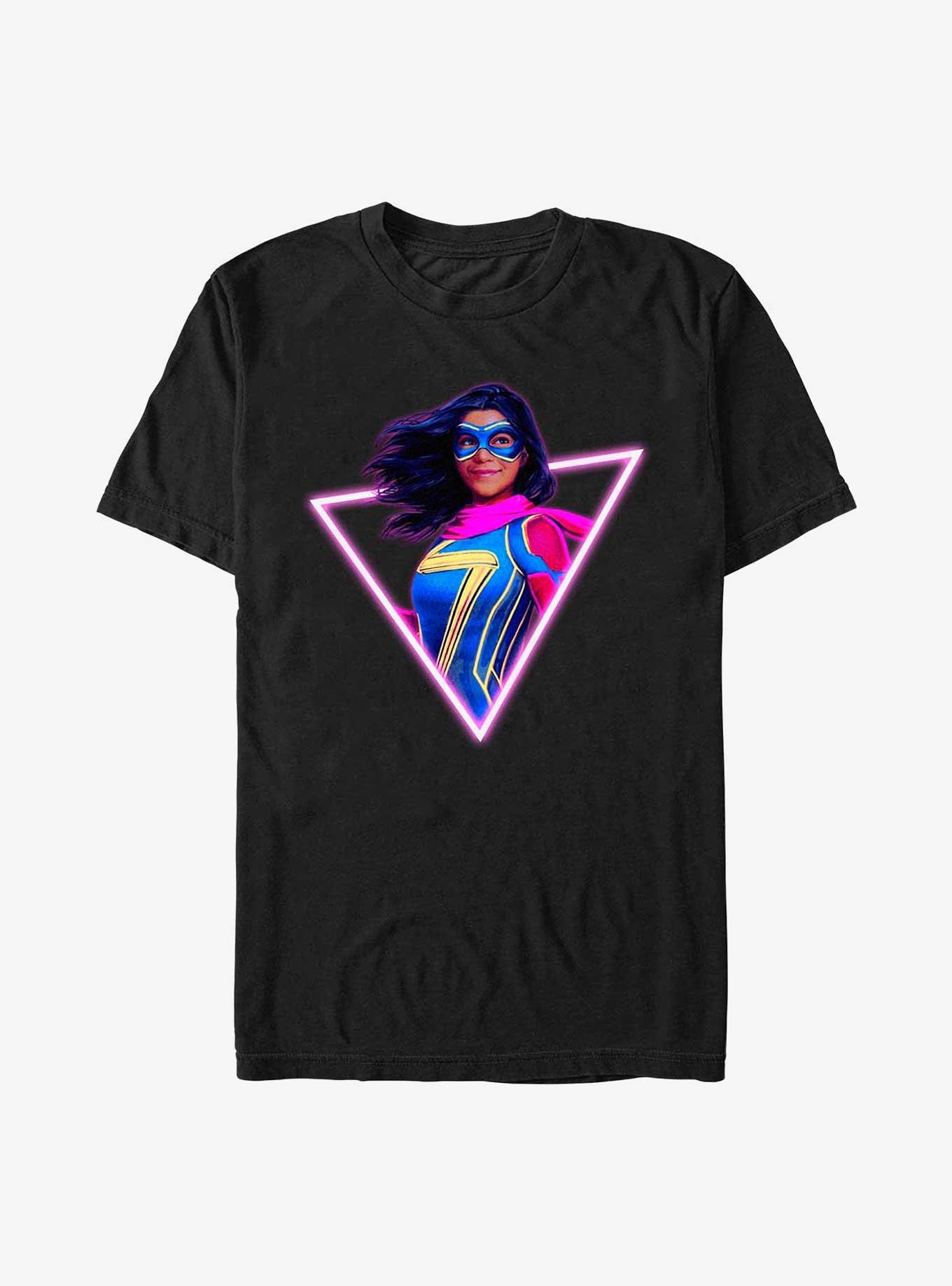 Marvel Ms. Marvel Neon Marvel T-Shirt, BLACK, hi-res