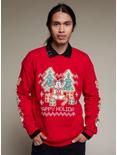 Our Universe Disney Holiday Mickey Mouse Gingerbread Sweatshirt, RED, hi-res