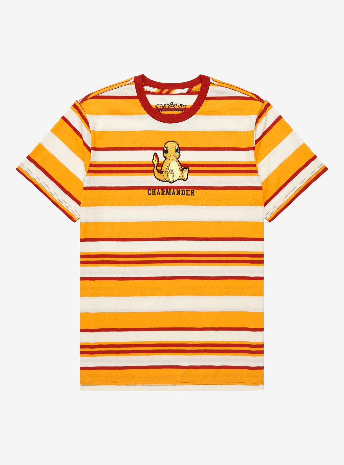 Pokémon Charmander Striped T-Shirt - BoxLunch Exclusive, MULTI, hi-res